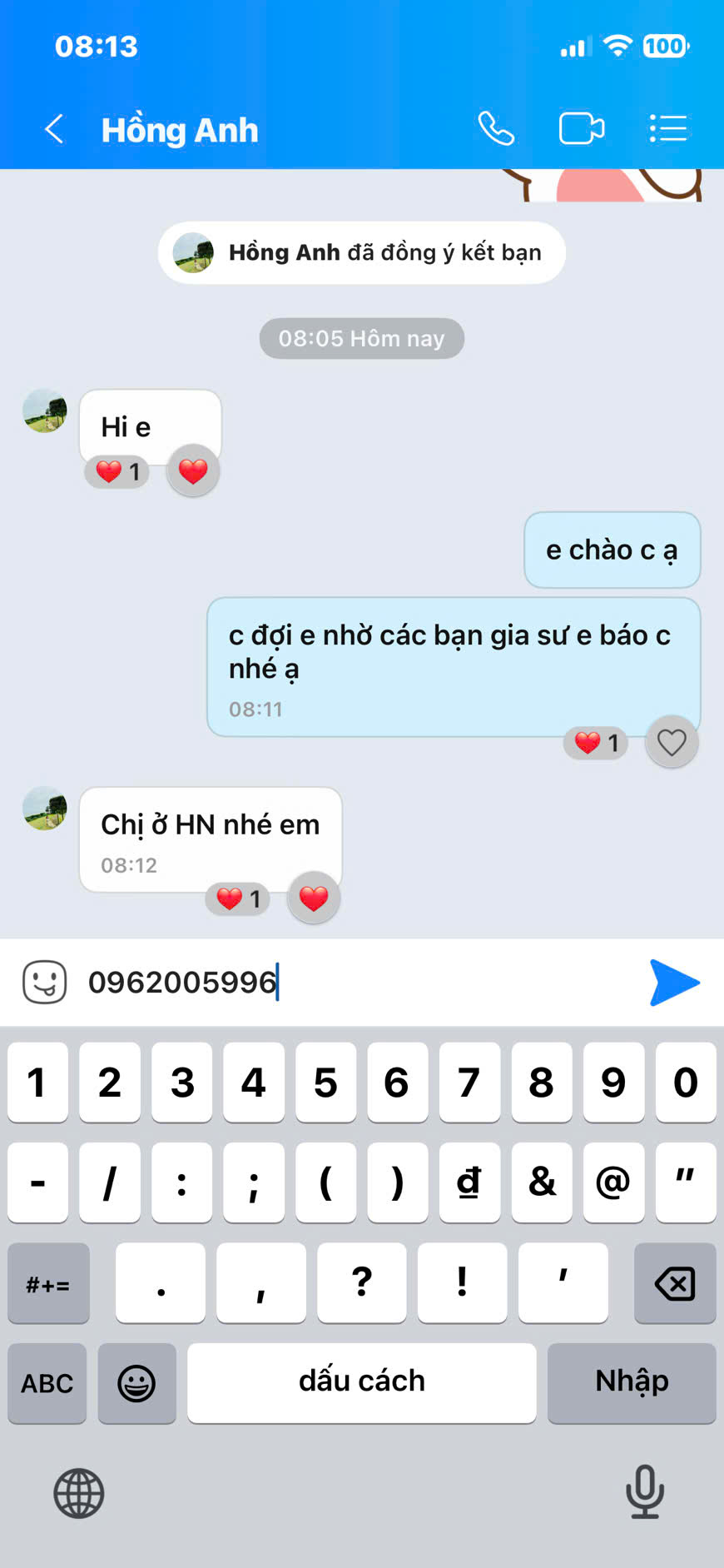 Phản hồi phụ huynh 1