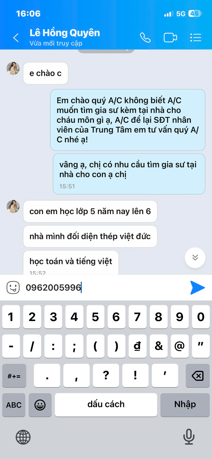 Phản hồi phụ huynh 11