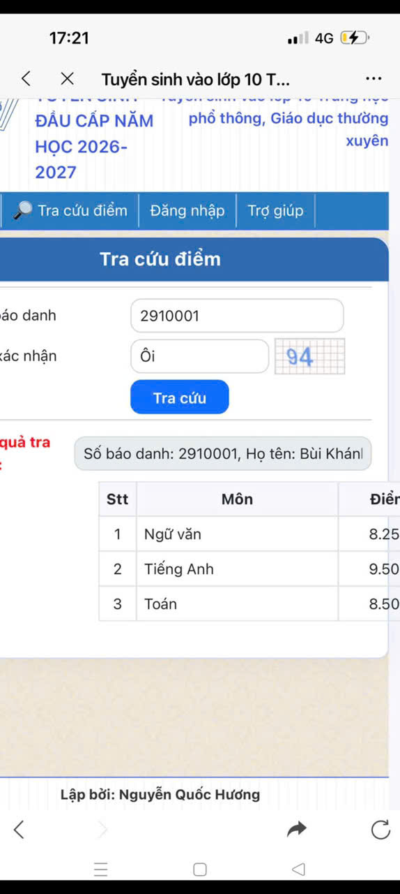 Phản hồi phụ huynh 19